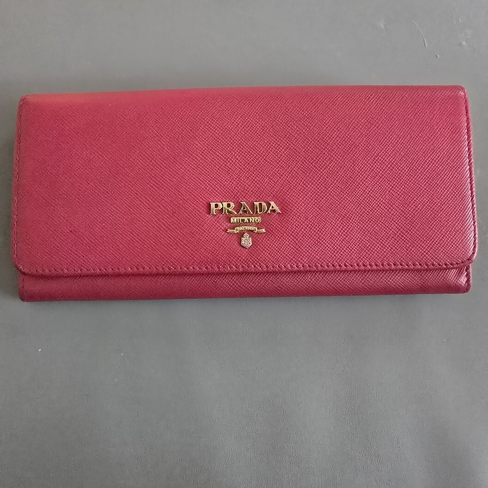 Prada Red Wallet